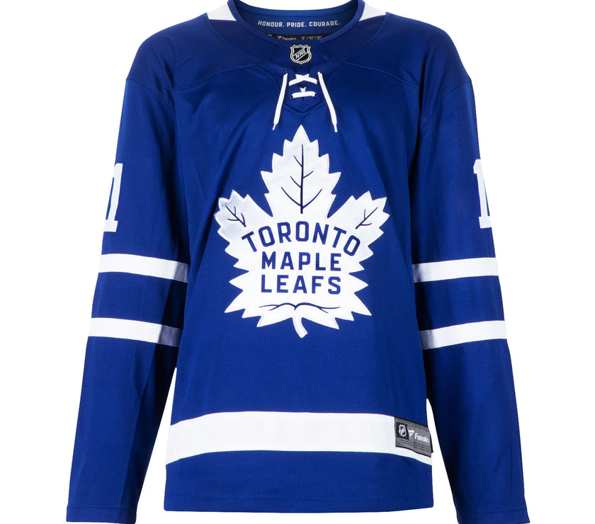 Johnny Bower Signed Toronto Maple Leafs Fanatics Breakaway Home Blue Jersey