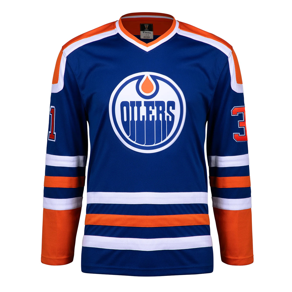 Grant Fuhr Signed Edmonton Oilers Fanatics Vintage Blue Jersey