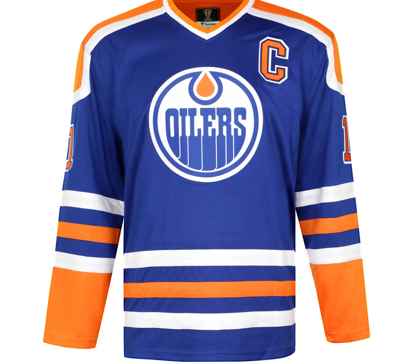 Mark Messier Signed Edmonton Oilers Fanatics Vintage Blue Jersey