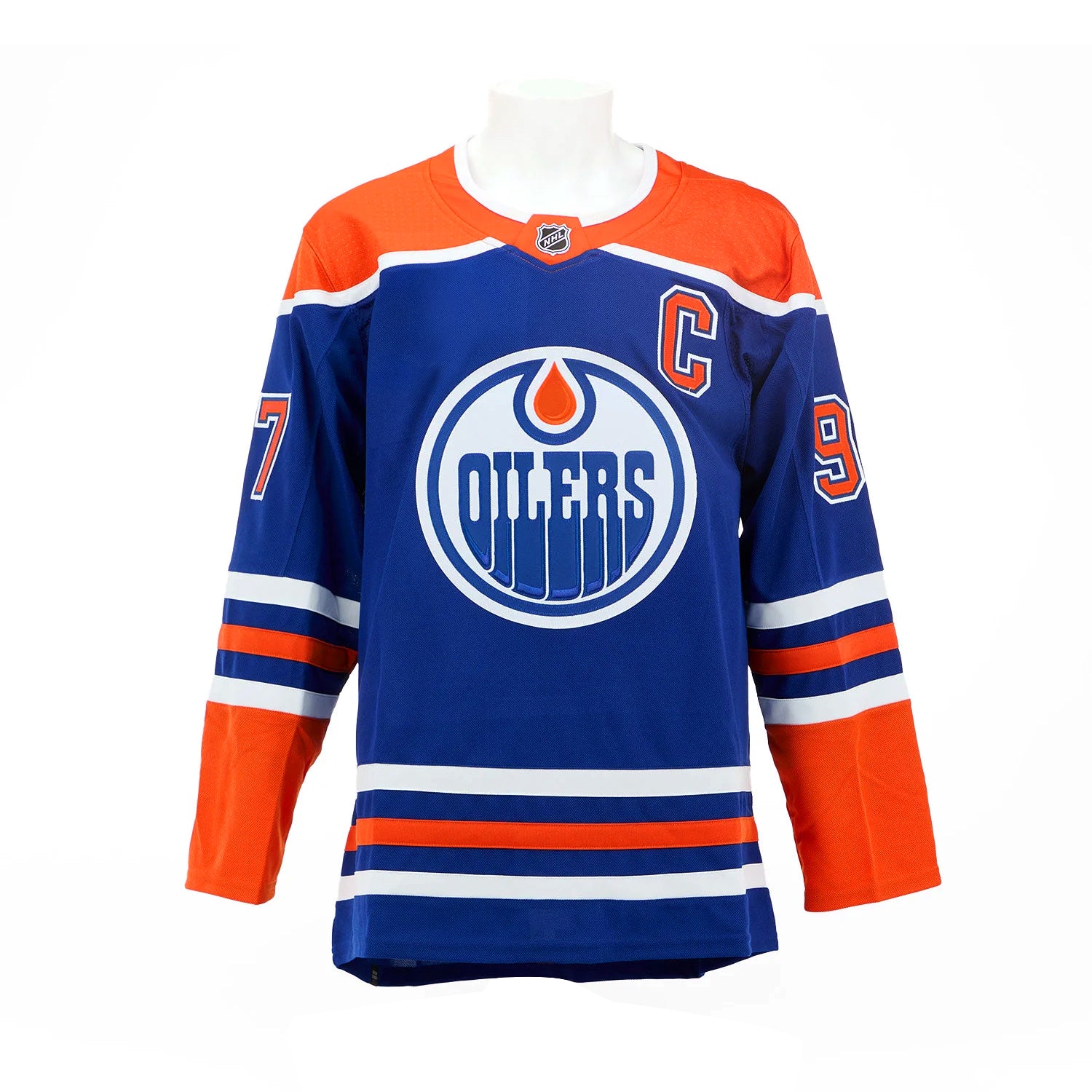 Connor McDavid Signed Edmonton Oilers Adidas Pro Home Blue Jersey