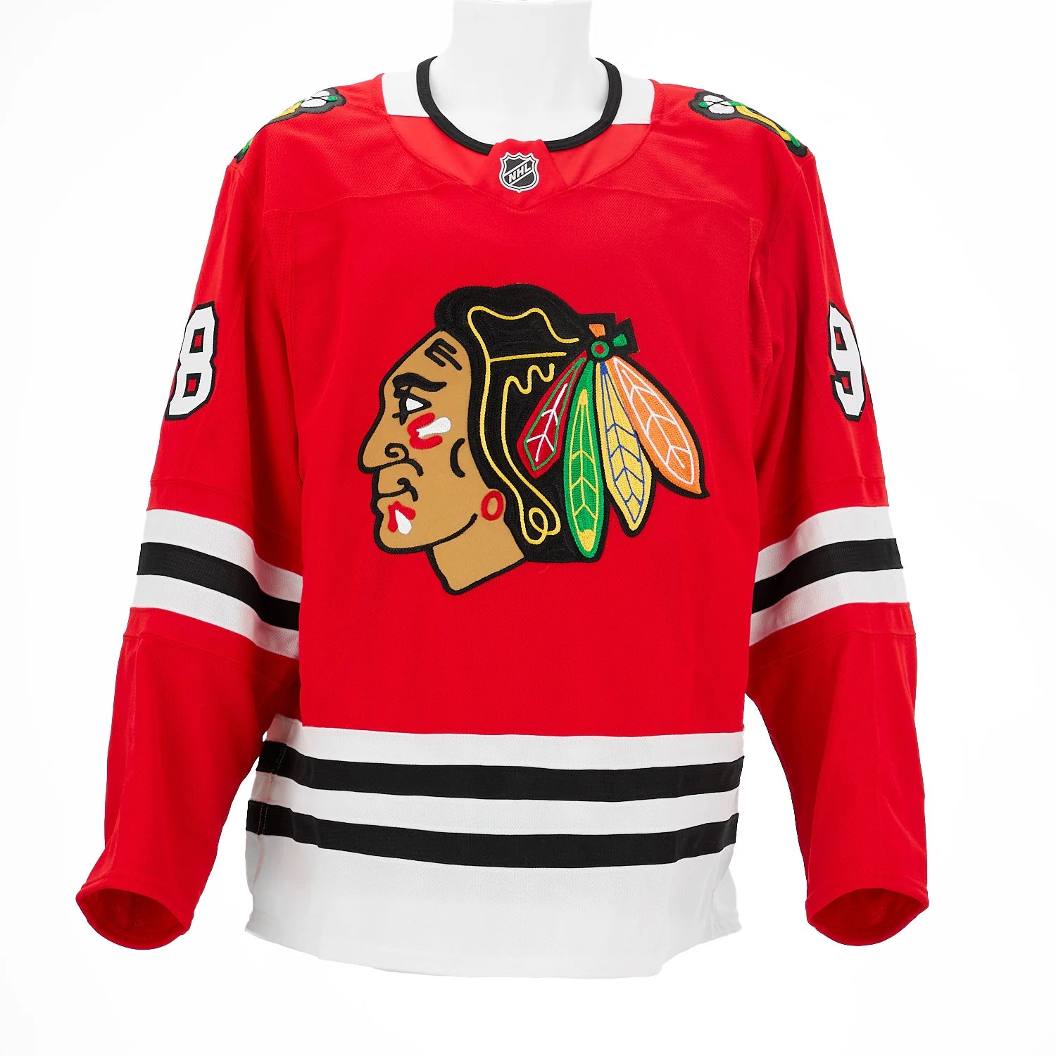 Connor Bedard Signed Chicago Blackhawks Fanatics Authentic Pro Home Red Jersey