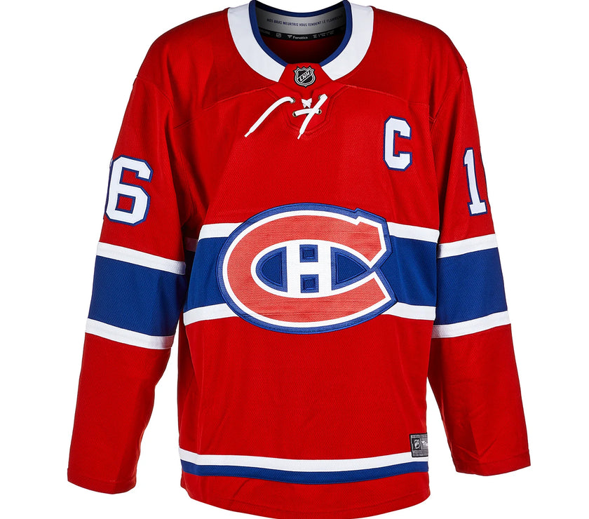 Henri Richard Signed Montreal Canadiens Fanatics Breakaway Home Red Jersey