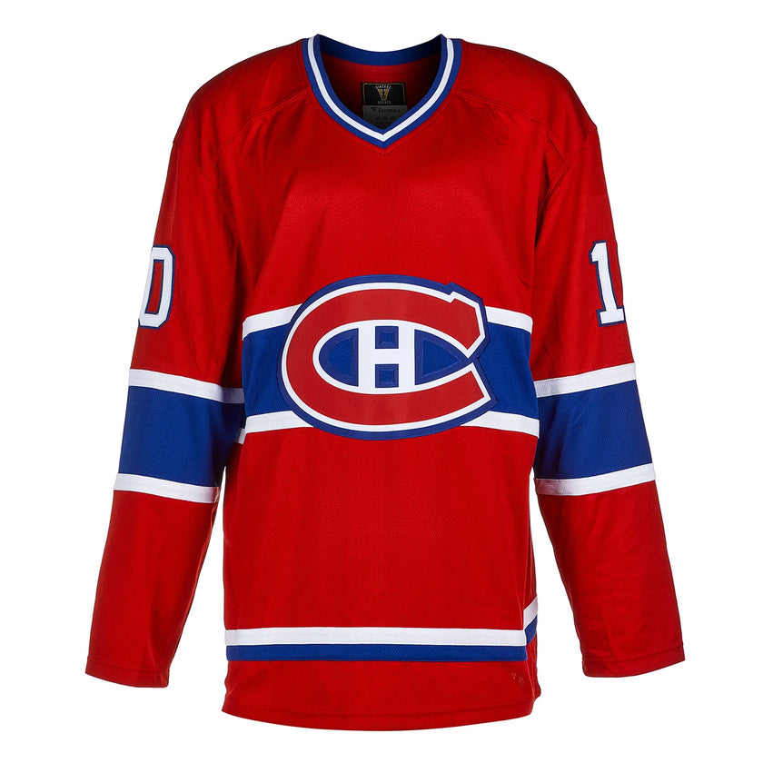 Guy Lafleur Signed Montreal Canadiens Fanatics Vintage Red Jersey
