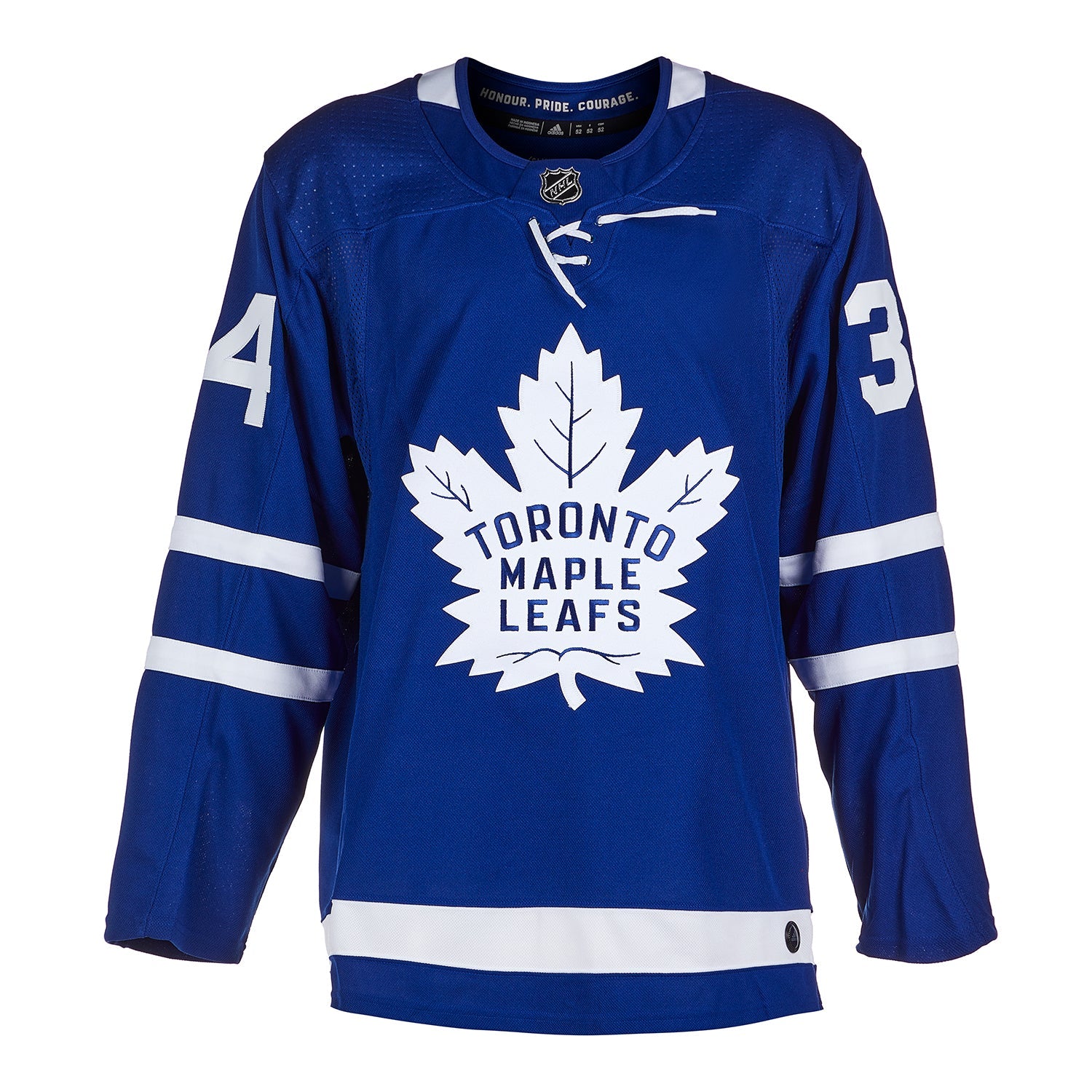 Auston Matthews Signed Toronto Maple Leafs Adidas Pro Home Blue Jersey with 2022 Hart Inscription