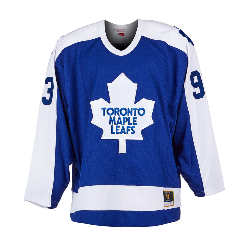 Doug Gilmour a signé le maillot vintage des Maple Leafs de Toronto