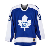Doug Gilmour a signé le maillot vintage des Maple Leafs de Toronto