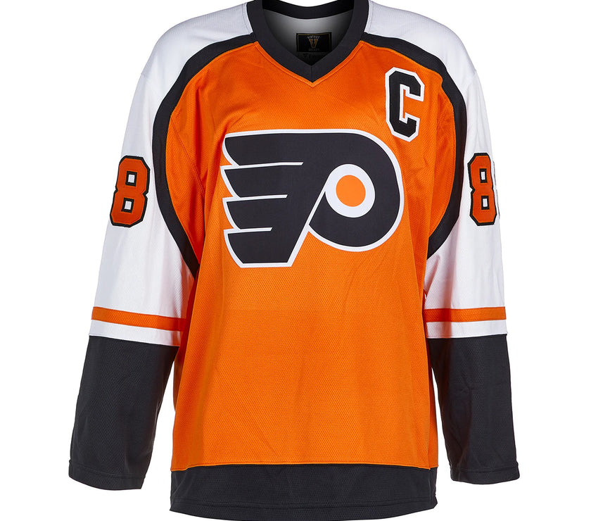 Eric Lindros Signed Philadelphia Flyers Fanatics Vintage Orange Jersey