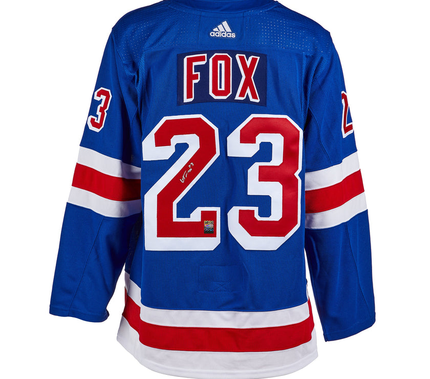 Adam Fox Signed New York Rangers 2021 Norris Adidas Pro Home Blue Jersey