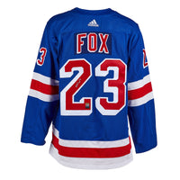 Adam Fox Signed New York Rangers 2021 Norris Adidas Pro Home Blue Jersey