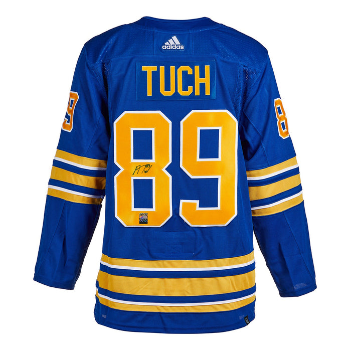Alex Tuch Signed Buffalo Sabres Adidas Pro Home Blue Jersey