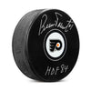 Bobby Clarke a signé la rondelle des Flyers de Philadelphie