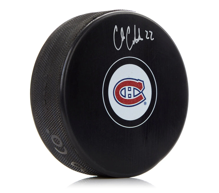 Cole Caufield Signed Montreal Canadiens Puck