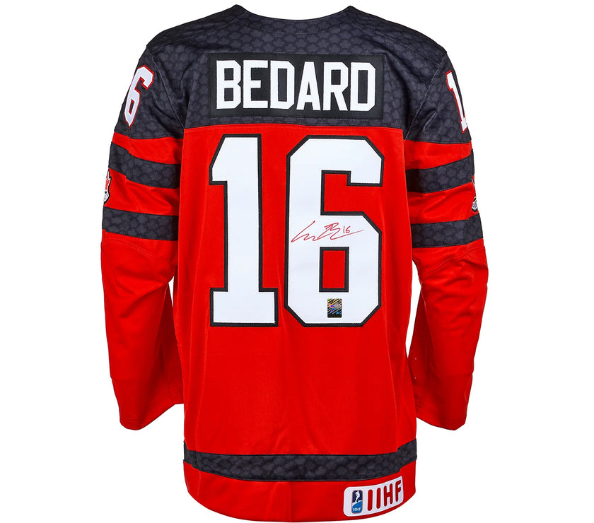 Connor Bedard Signed Team Canada Nike Red Jersey
