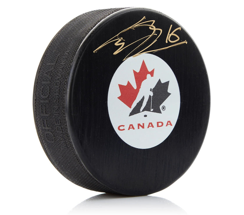 Connor Bedard Signed Team Canada Puck