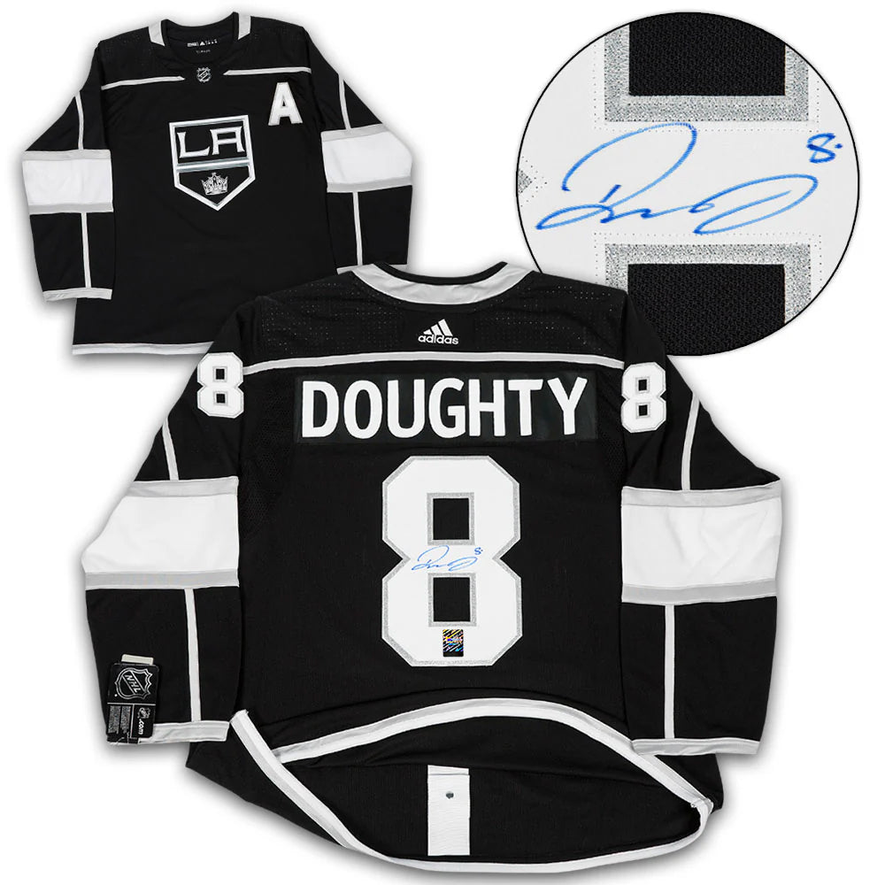 Drew Doughty Signed Los Angeles Kings Adidas Pro Home Black Jersey - Heritage Hockey™