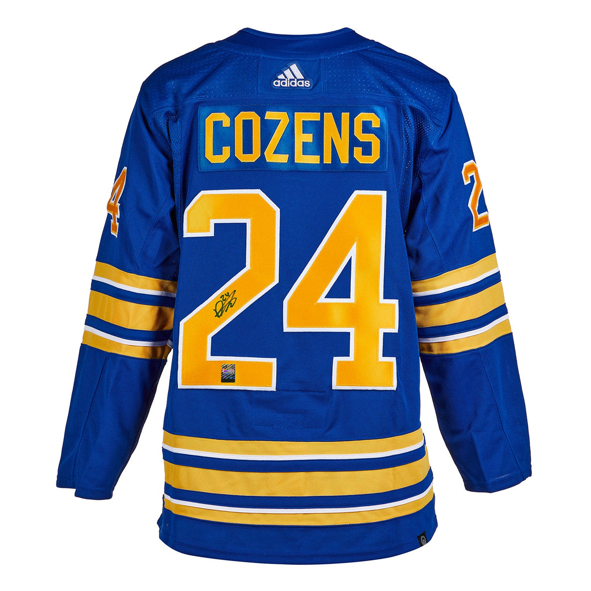 Dylan Cozens Signed Buffalo Sabres Adidas Pro Home Blue Jersey - Heritage Hockey™