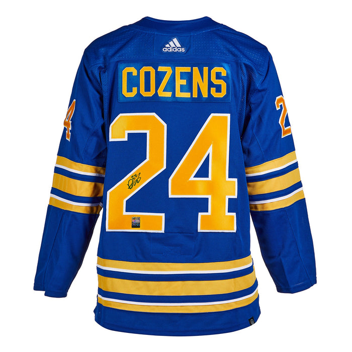 Dylan Cozens Signed Buffalo Sabres Adidas Pro Home Blue Jersey - Heritage Hockey™