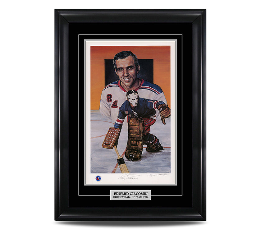 Ed Giacomin Signed New York Rangers Limited Edition Print - Heritage Hockey™