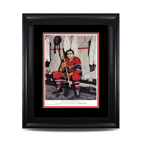 Pour l'amour du jeu – Maurice Richard Canadiens de Montréal 9 x 11 Impression série Légendes
