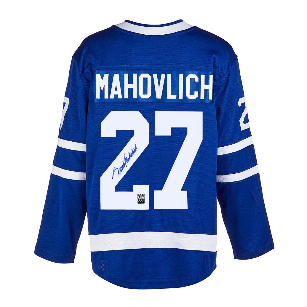 Frank Mahovlich Signed Toronto Maple Leafs Fanatics Breakaway Home Blue Jersey