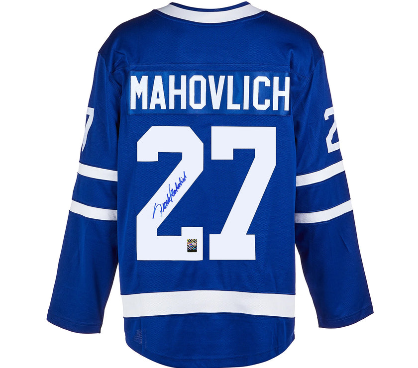 Frank Mahovlich Signed Toronto Maple Leafs Fanatics Breakaway Home Blue Jersey