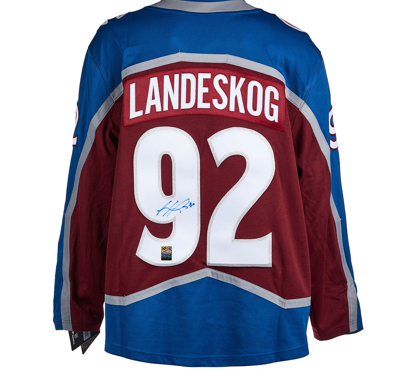 Gabriel Landeskog Signed Colorado Avalanche Fanatics Breakaway Home Maroon Jersey