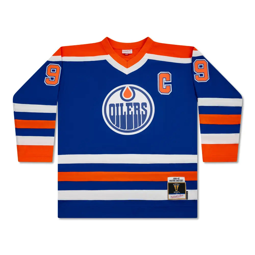 Wayne Gretzky Signed Edmonton Oilers Mitchell & Ness Vintage 1986-87 Blue Jersey