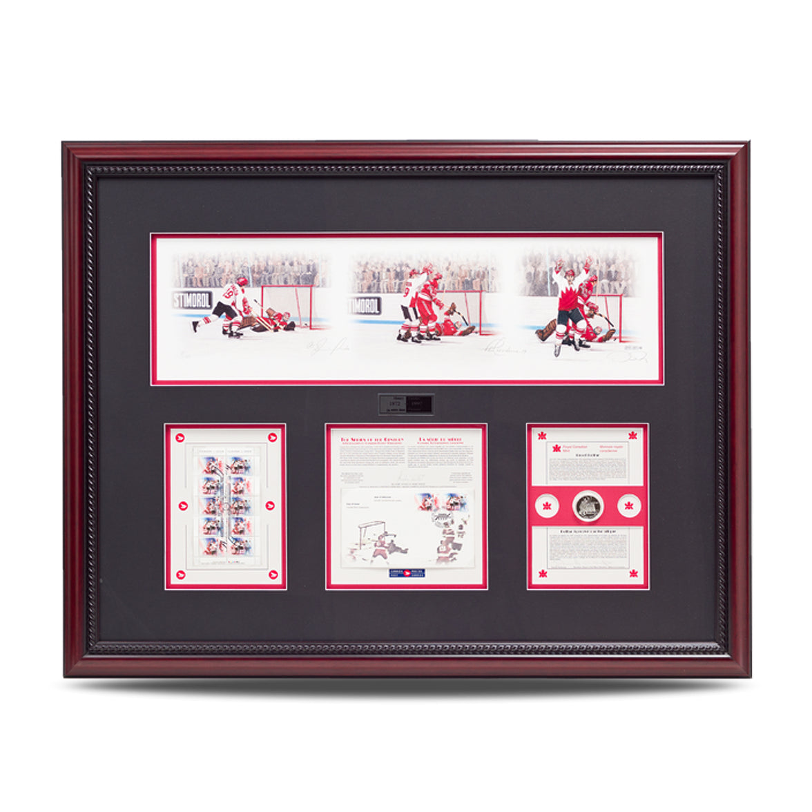 History Unfolds – Paul Henderson & Vladislav Tretiak Signed Limited Edition Summit Series Print - Heritage Hockey™