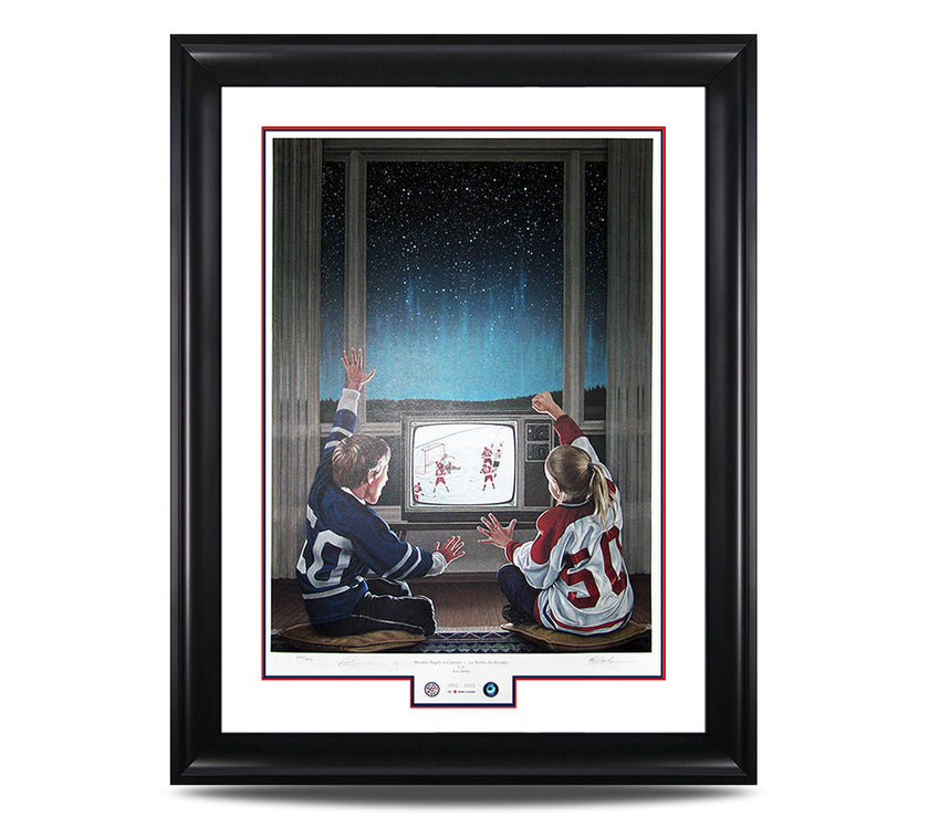 Hockey Night in Canada Limited Edition Framed Print Signed by Paul Henderson