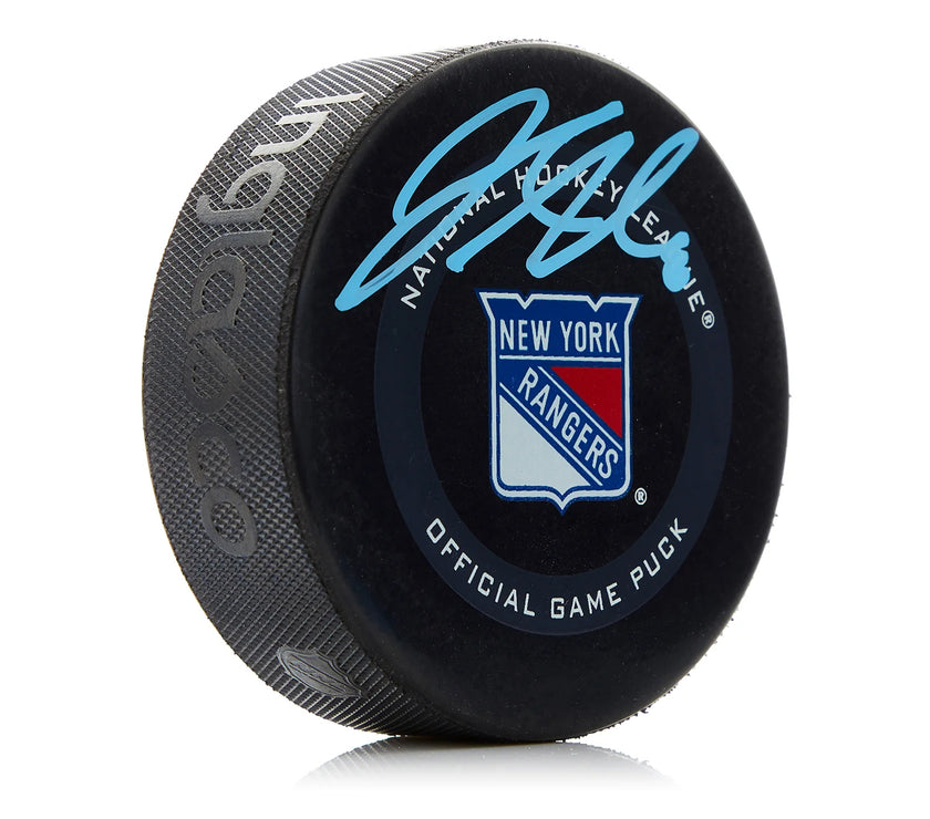 Jacob Trouba Signed New York Rangers Official Game Puck