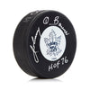 Johnny Bower Signed Toronto Maple Leafs Puck with HOF Note