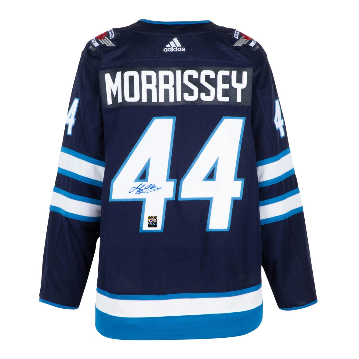 Josh Morrissey Signed Winnipeg Jets Adidas Pro Home Navy Jersey