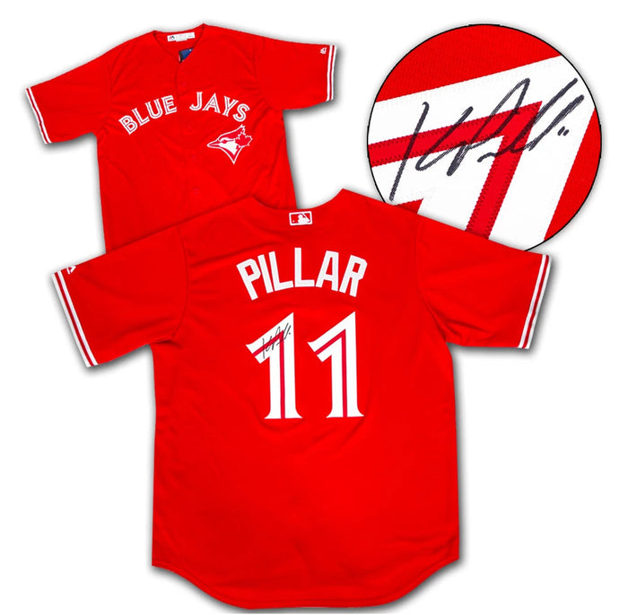 Kevin Pillar Signed Toronto Blue Jays Canada Day Red Jersey