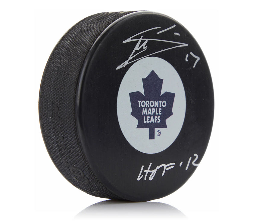 Rondelle signée par Mats Sundin des Maple Leafs de Toronto