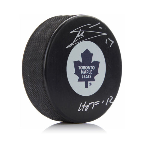 Mats Sundin Signed Toronto Maple Leafs Puck with HOF Note