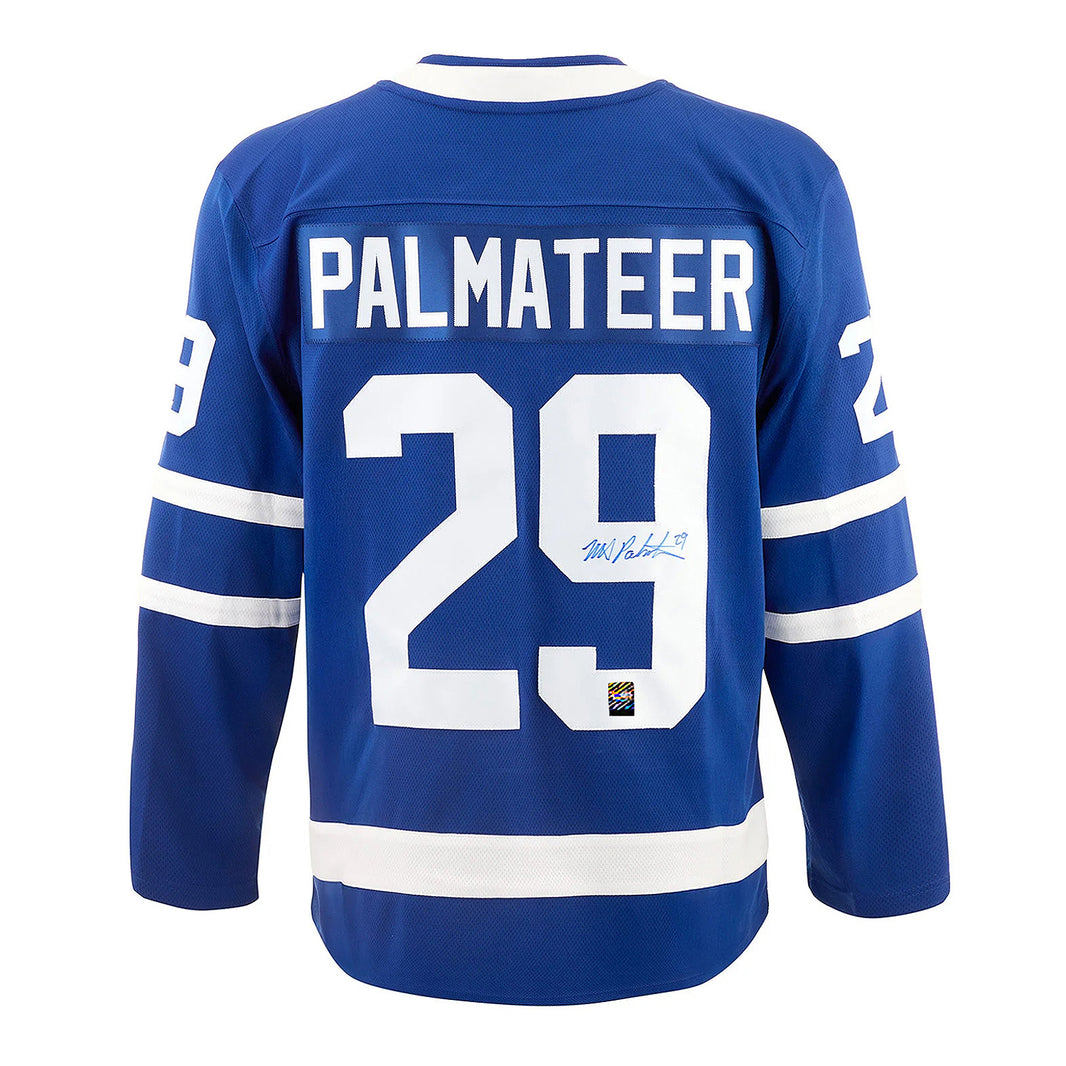 Mike Palmateer Signed Toronto Maple Leafs Fanatics Breakaway Home Blue Jersey - Heritage Hockey™