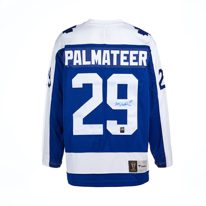 Mike Palmateer Signed Toronto Maple Leafs Fanatics Vintage Blue Jersey