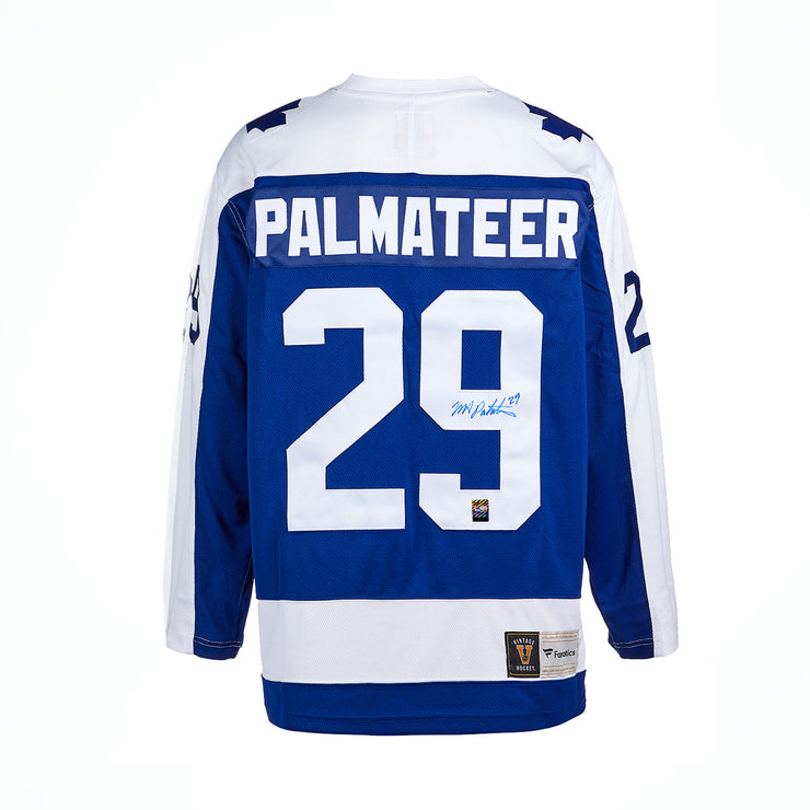 Mike Palmateer Signed Toronto Maple Leafs Fanatics Vintage Blue Jersey