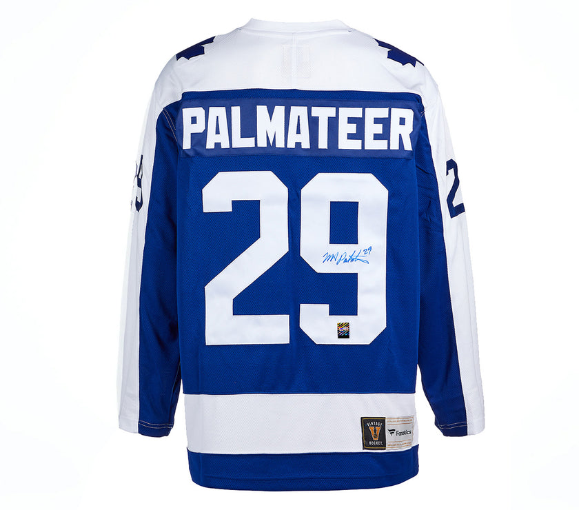 Mike Palmateer Signed Toronto Maple Leafs Fanatics Vintage Blue Jersey