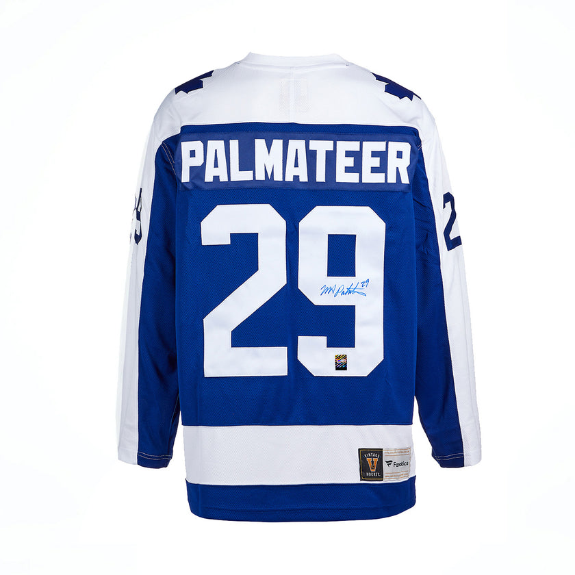 Mike Palmateer Signed Toronto Maple Leafs Fanatics Vintage Blue Jersey