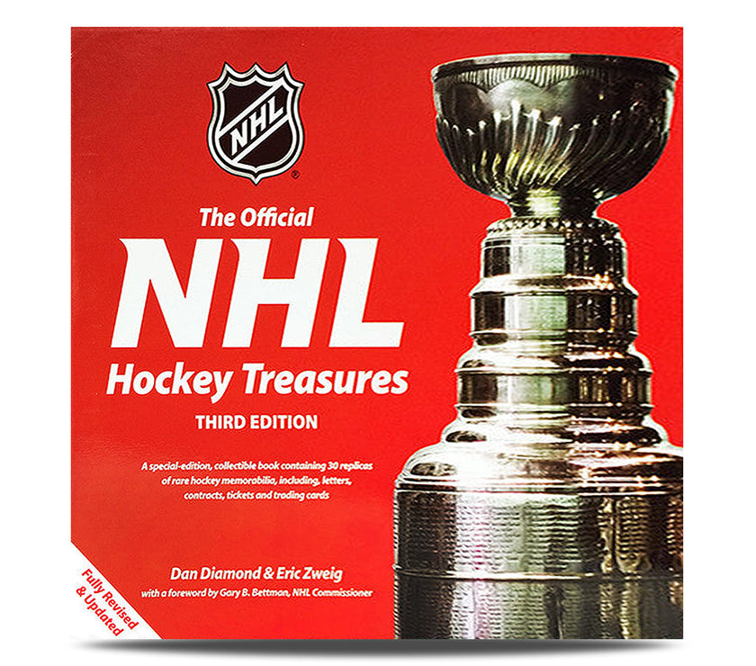 Johnny Bower Signed "The Official NHL Hockey Treasures" Collectible Book
