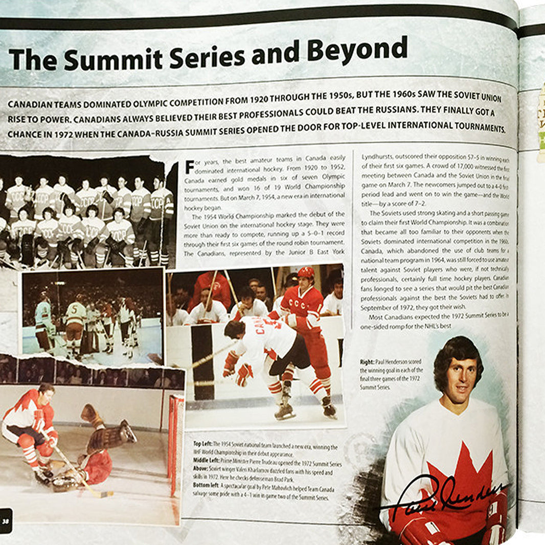 Paul Henderson Signed "The Official NHL Hockey Treasures" Collectible Book