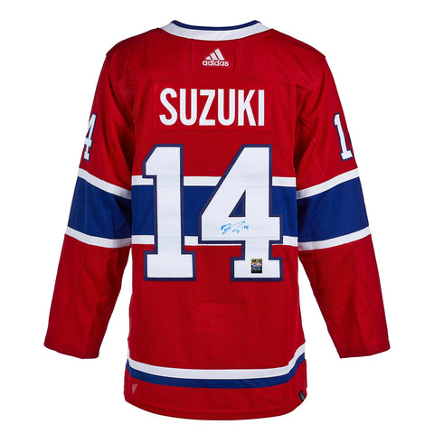 Nick Suzuki Signed Montreal Canadiens Adidas Pro Home Jersey