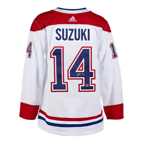 Nick Suzuki Signed Montreal Canadiens Adidas Pro Away Jersey