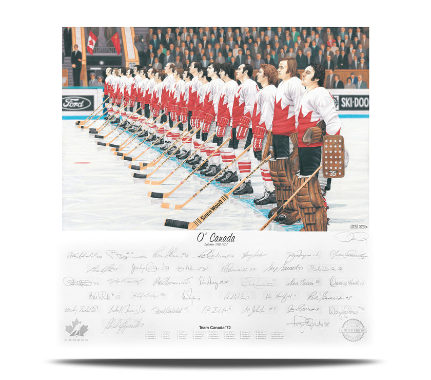 O' Canada – Team Canada 1972 Signed Limited Edition Summit Series Print /972