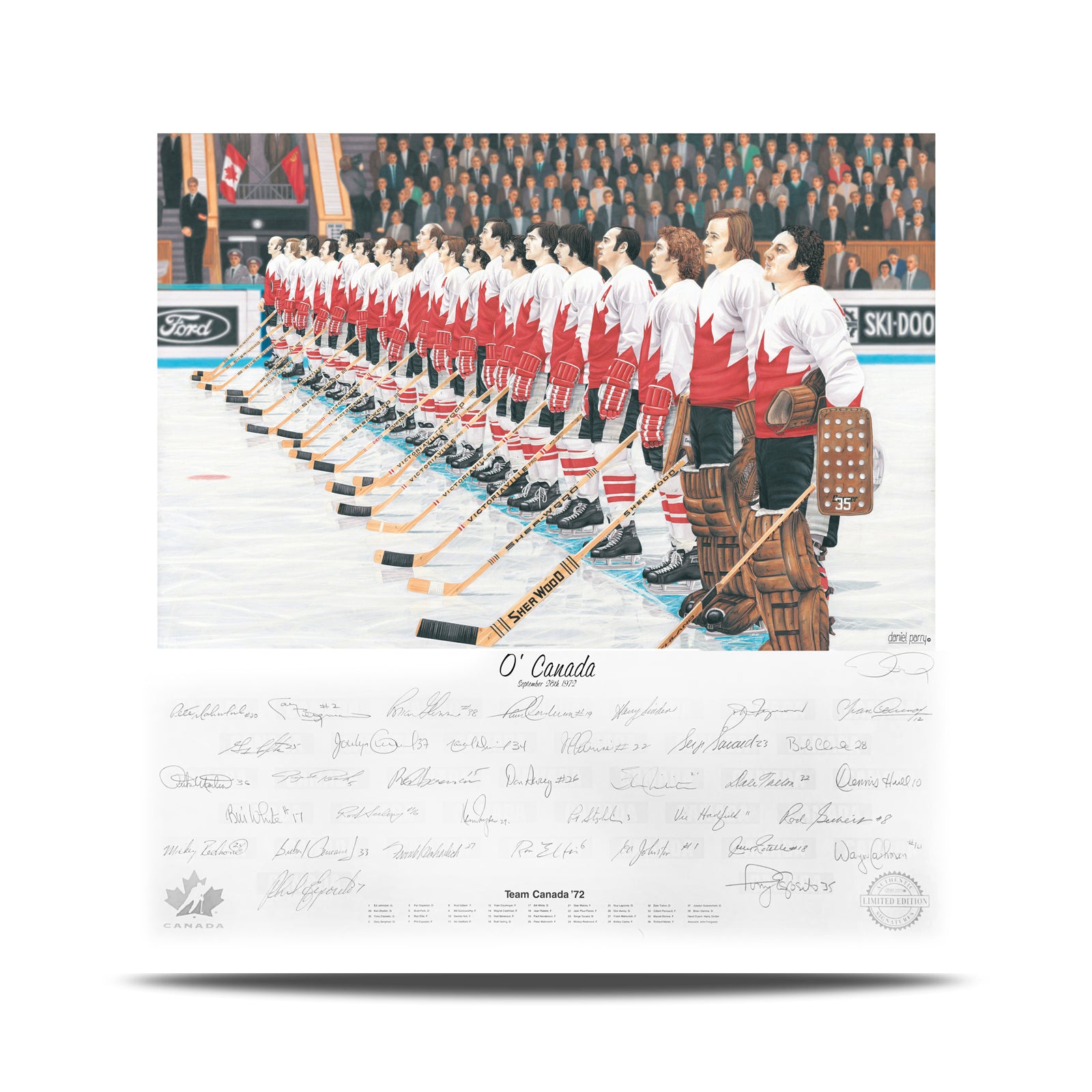 O' Canada – Team Canada 1972 Signed Limited Edition Summit Series Print /972 - Heritage Hockey™