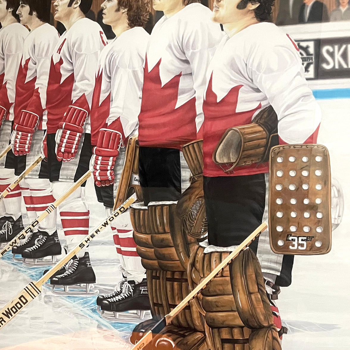 O' Canada Signed Framed Original Painting by Artist Daniel Parry - 35 Signatures