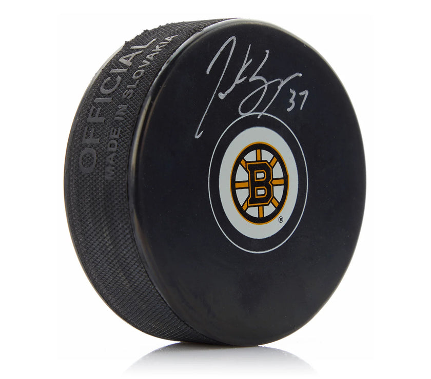 Patrice Bergeron Signed Boston Bruins Puck