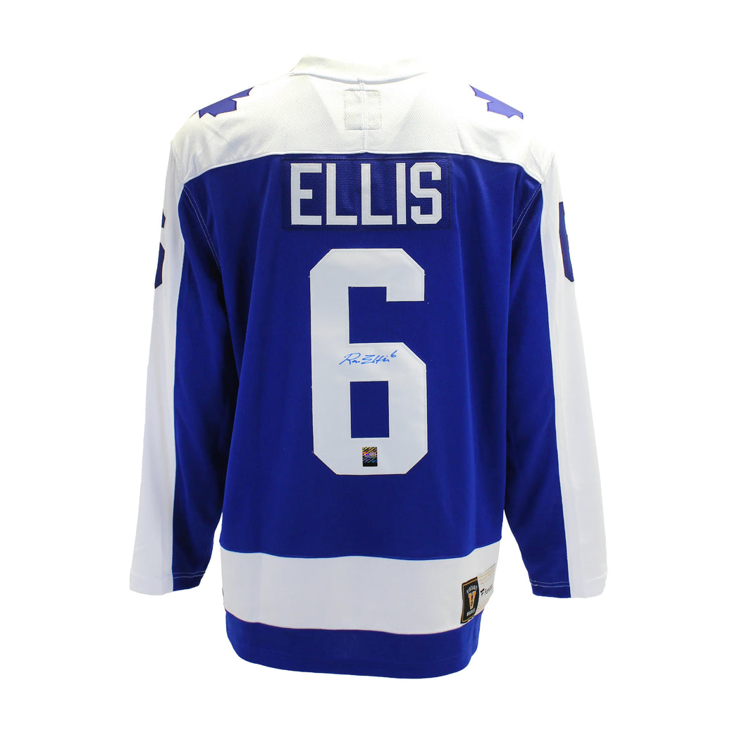 Ron Ellis Signed Toronto Maple Leafs Fanatics Vintage Blue Jersey
