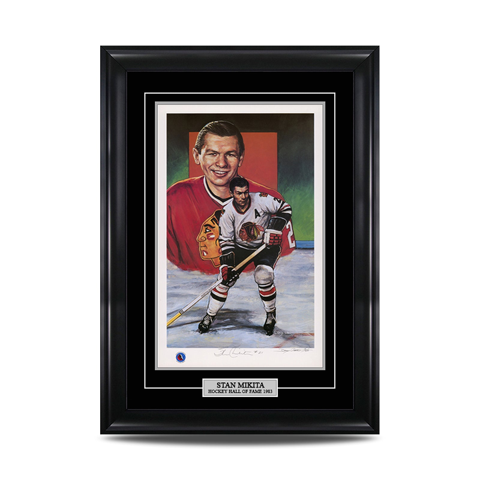 Stan Mikita Signed Chicago Blackhawks Limited Edition Print - Heritage Hockey™